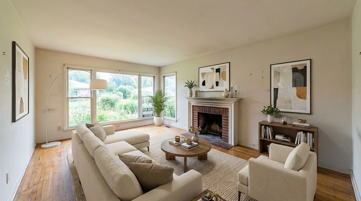 Demo car with professional AI-generated background